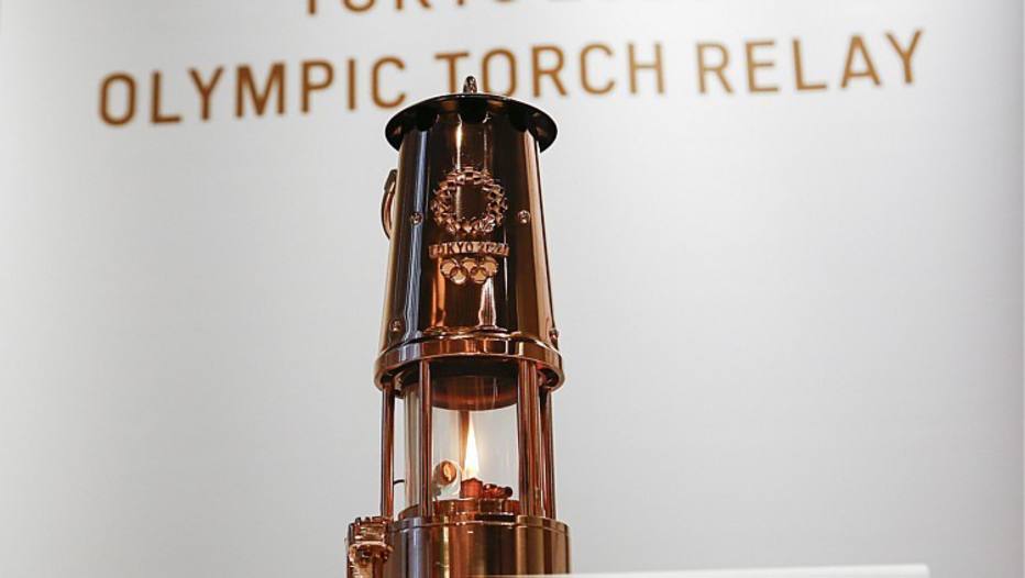 Chama olímpica é exibida e ficará exposta no Museu Olímpico do Japão Foto: Rodrigo Reyes Marin/EFE