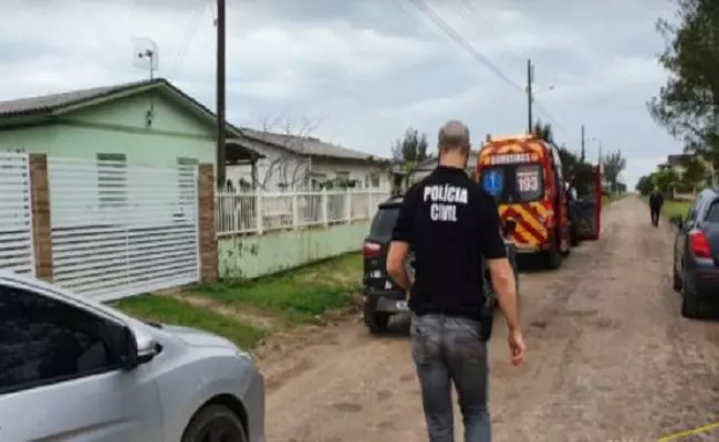 Feminicídio em Balneário Arroio do Silva ocorreu na manhã desta quinta-feira (10). Fotos: Karin Mariana