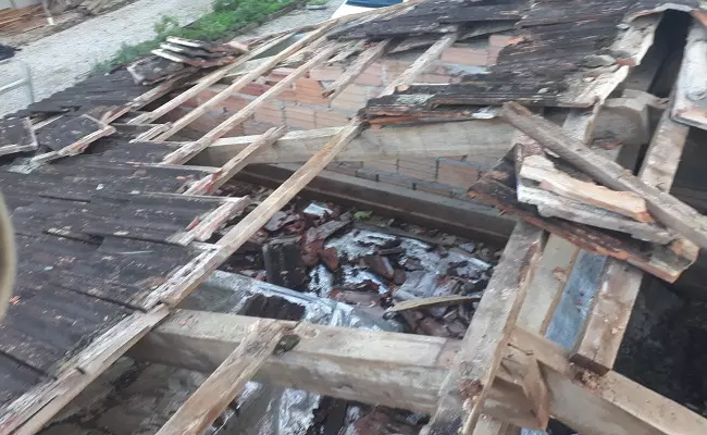 Mais de 500 pessoas de 177 residências foram atingidas pelo ciclone. Foto: Divulgação, Prefeitura de Brusque