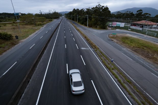 Obras vão deixar trânsito mais lento na SC-401, em Florianópolis