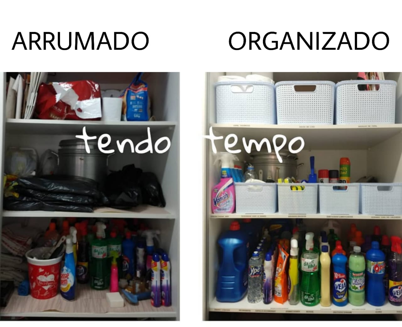 Organizar e arrumar a despensa