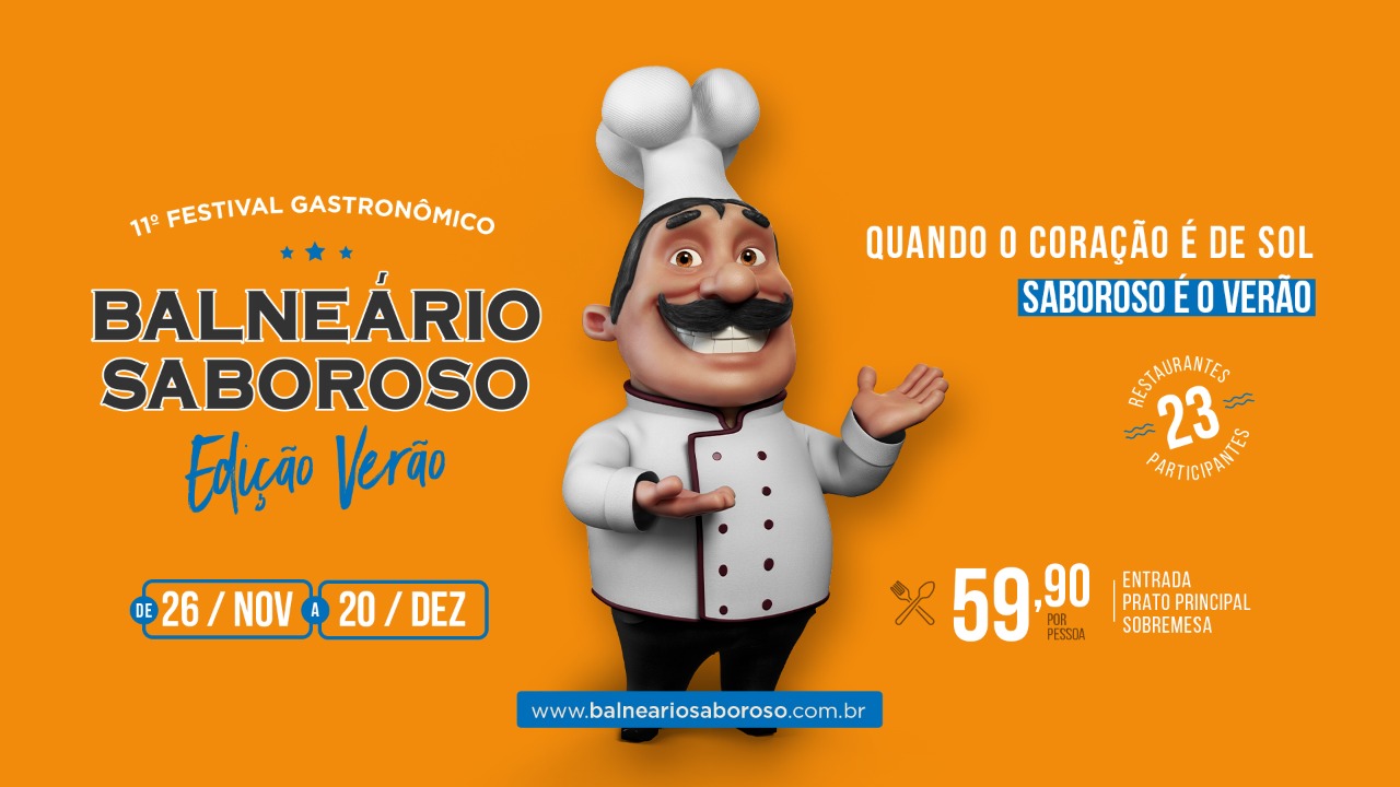 Balneário Saboroso valoriza gastronomia regional com pratos exclusivos