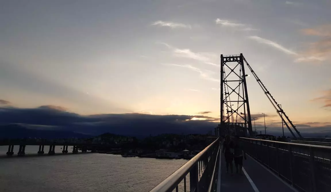 Ponte Hercílio Luz. Foto Arquivo Pessoal