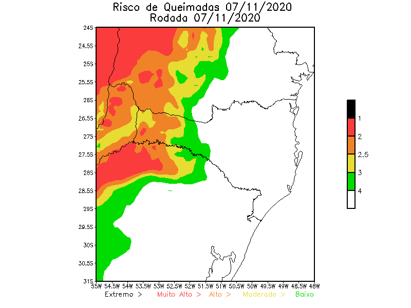 Defesa Civil alerta para risco de queimadas por conta das altas temperaturas na região Oeste catarinense.