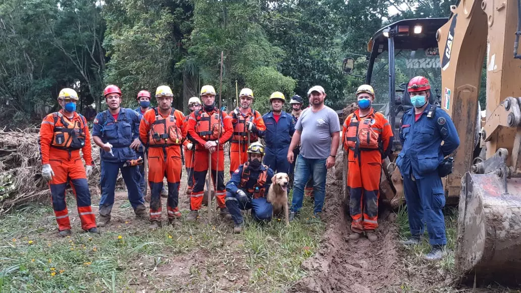 CBMSC e o Grupo Especialista em Resgate e Salvamento (Gerar), de Jaraguá do Sul. Foto: Corpo de Bombeiros