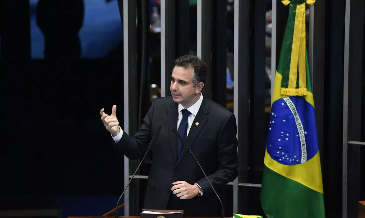 Rodrigo Pacheco é eleito presidente do Senado. 
Foto: Marcos Oliveira/Agência Senado