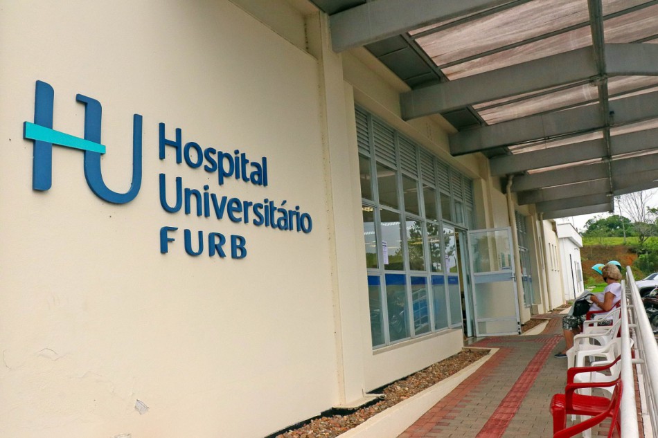 Hospital Universitário da Furb (Foto: Eraldo Schnaider)