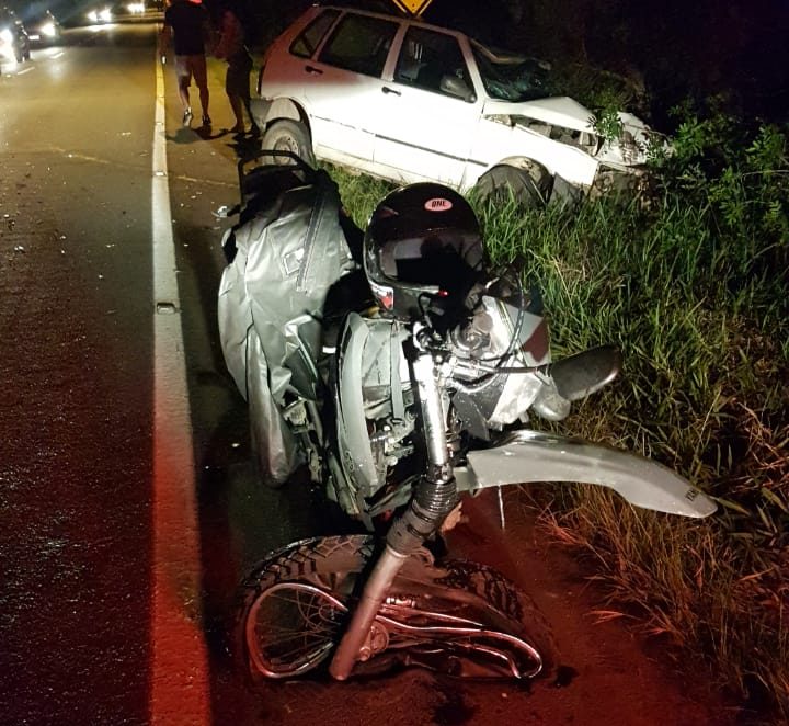 Motociclista sofre traumatismo craniano após acidente em Florianópolis