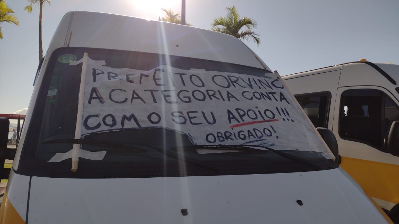 Protesto - transporte escolar