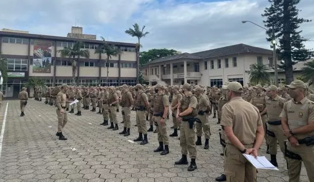 Soldados que fazem parte do primeiro grupo, formados em dezembro de 2020. Foto: Arquivo / PMSC
