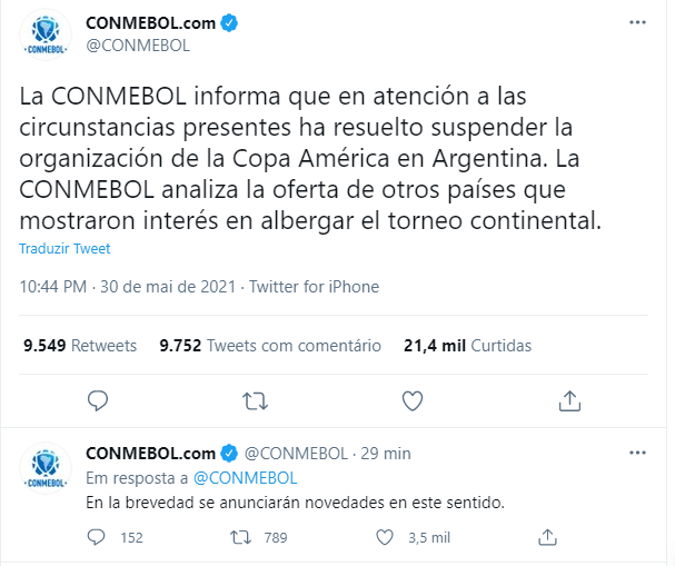 Twitter Conmebol