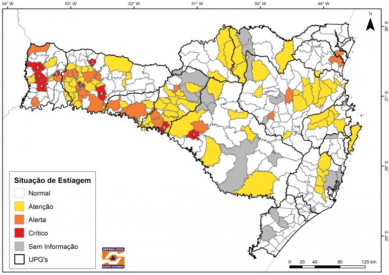 Estiagem agrava e 80 municípios decretam situação de emergência