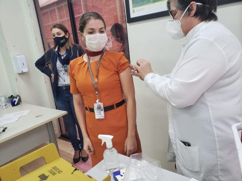 Vacinação no Aeroporto de Chapecó