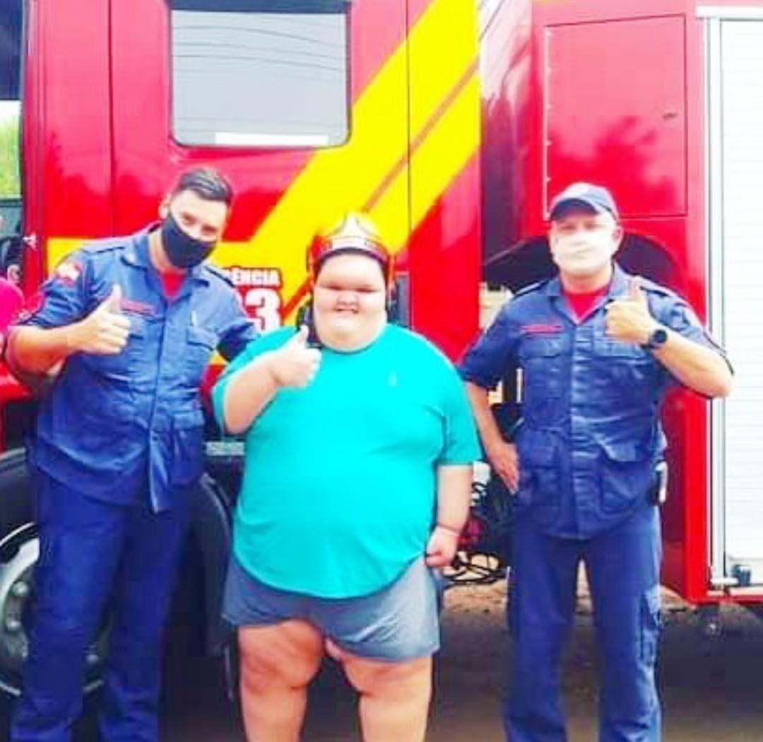 Matheus Fetter da Rosa - Três meses após bariátrica, Matheus está feliz e sonha em andar de bicicleta