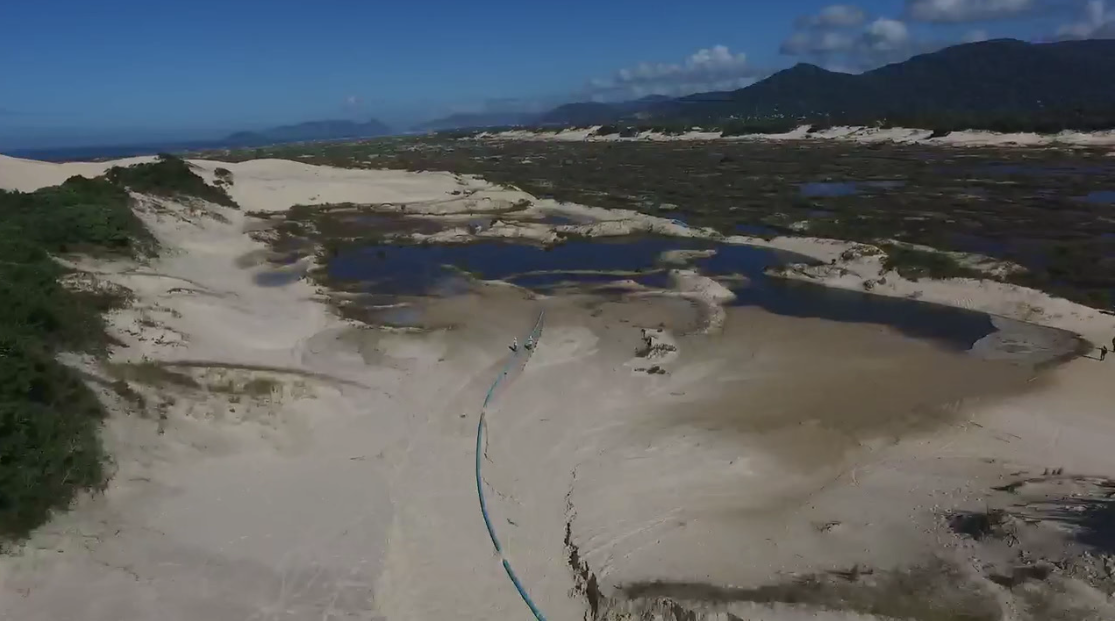 moradores da Lagoa reclamam de sistema de bombeamento direcionado para as dunas