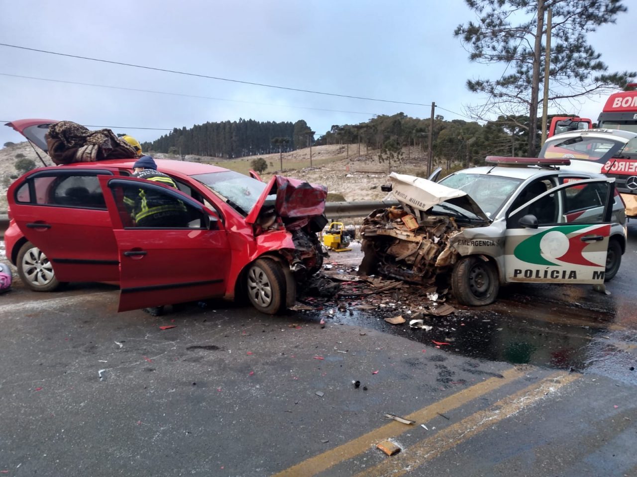 Policial Militar morre em acidente na SC-390 em Anita Garibaldi (3)