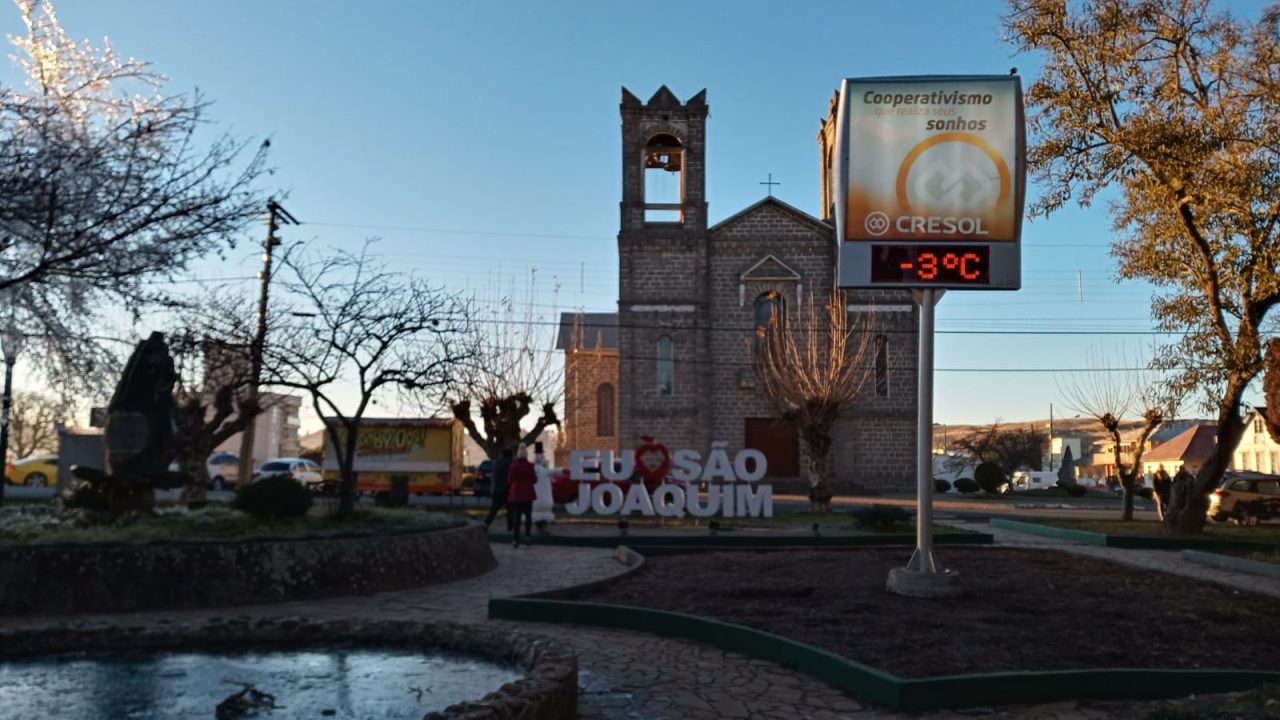 SC registra temperaturas negativas em todas as regiões e -8ºC pelo 2º dia consecutivo