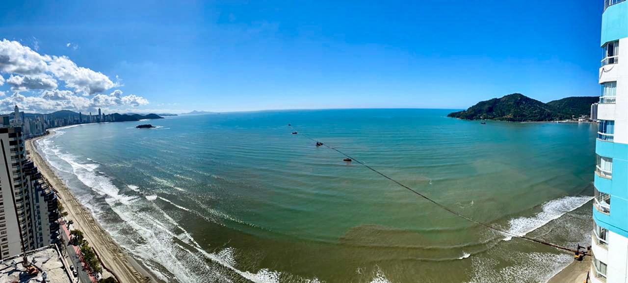 Alargamento faixa de areia em Balneário Camboriú