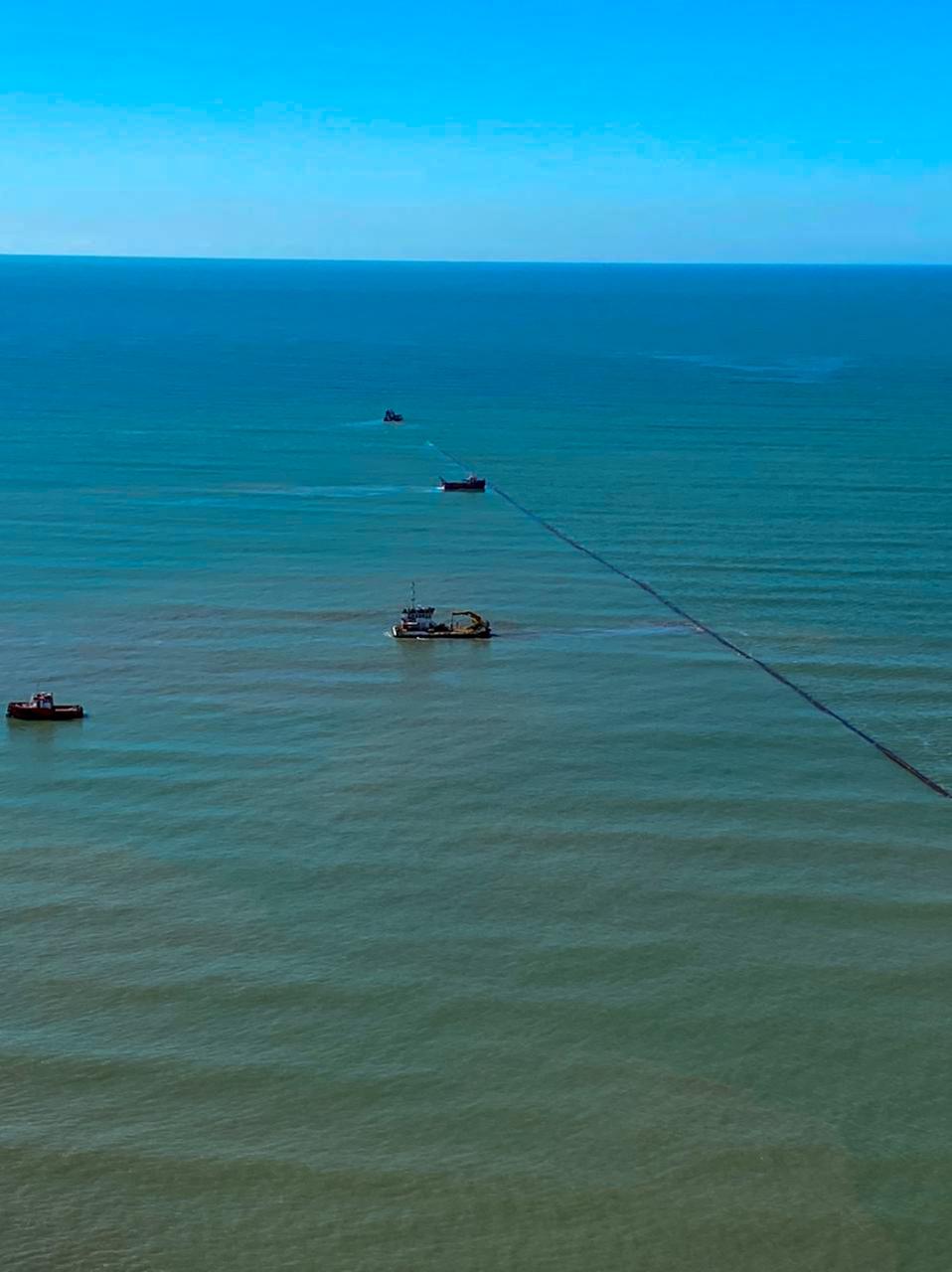 Alargamento faixa de areia em Balneário Camboriú