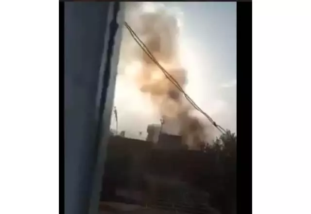 Imagens de novas explosões no Afeganistão neste domingo | reprodução/Twitter | Via: SBT News