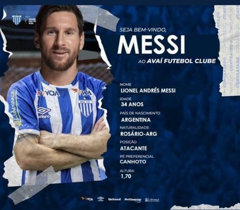 Messi no Avaí ou Figueira Brincadeira viralizou nas redes sociais (3)