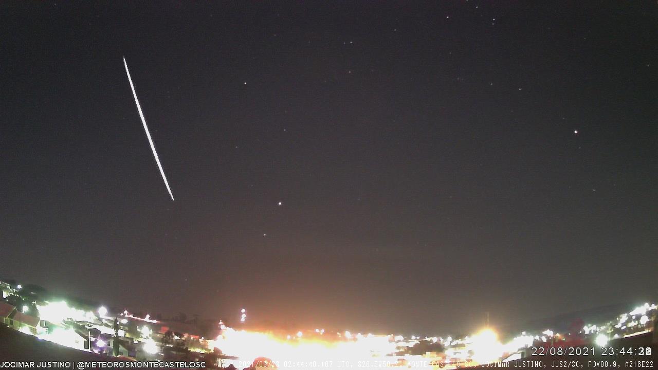 Foto: Divulgação /BRAMON – Brazilian Meteor Observation Network