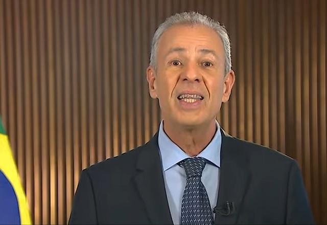 O ministro de Minas e Energia fala na rede nacional de rádio e TV | Reprodução/SBT News