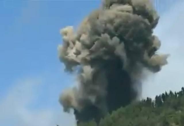 Vulcão Cumbre Vieja entrou em erupção às 11h15( horário de Brasília )| reprodução/Television Canárias

