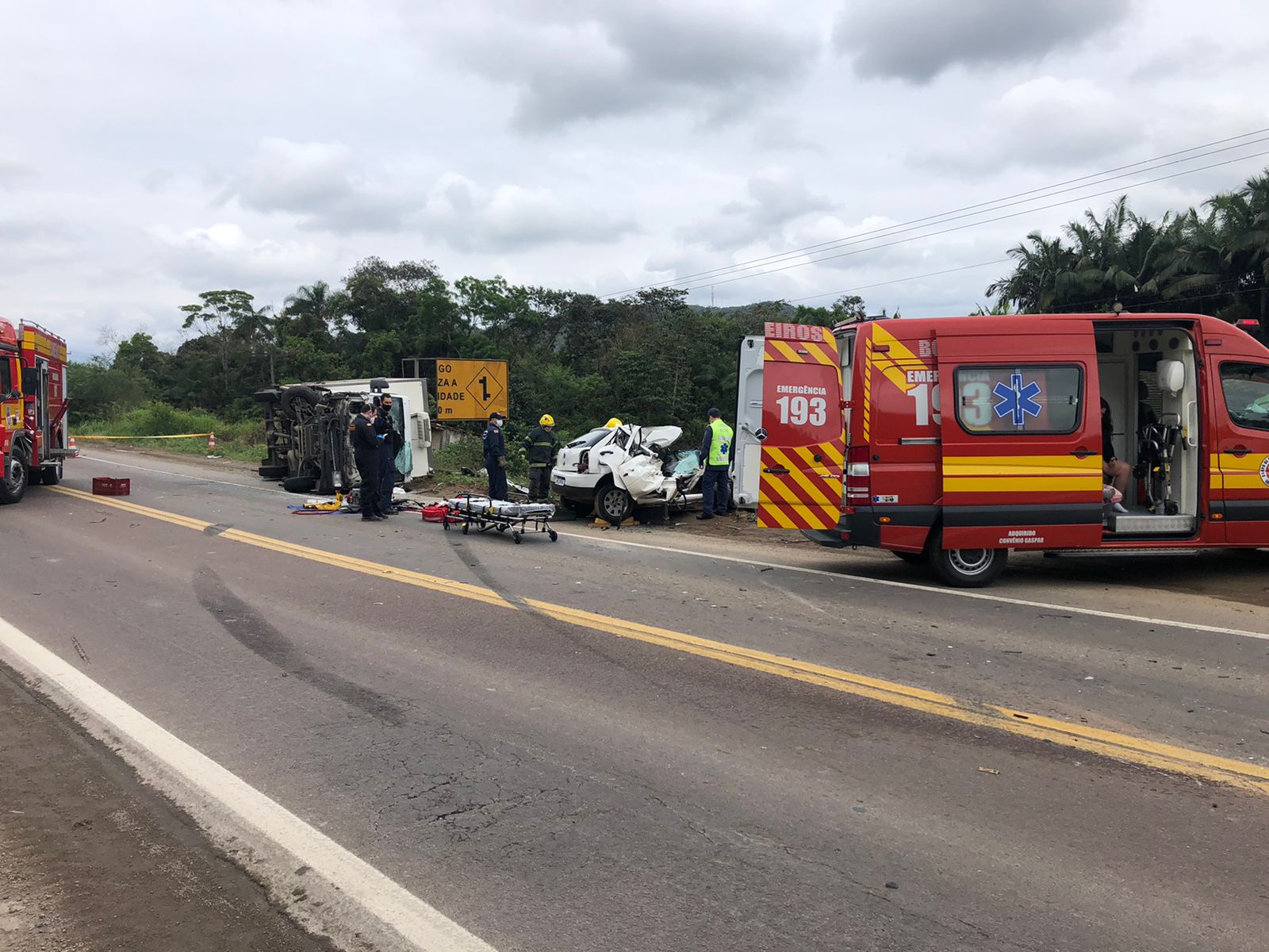 Foto: Corpo de Bombeiros/ Reprodução 