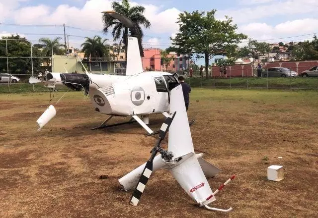 Apesar do susto, todos os ocupantes da areonave passam bem e não precisaram de atendimento médico | Foto: Redes sociais/Divulgação