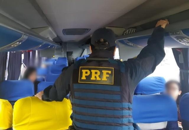 Palestra da PRF sobre educação para o trânsito flagra fugitivo da Justiça | Reprodução/PRF


