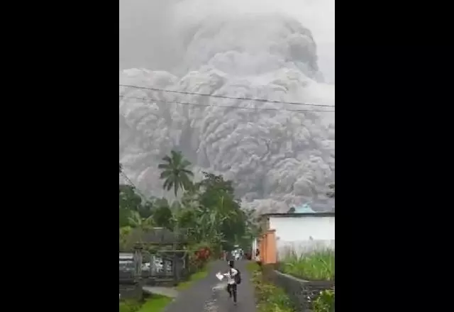 Enorme cortina de fumaça dificulta evacuação | Foto: Reprodução redes sociais