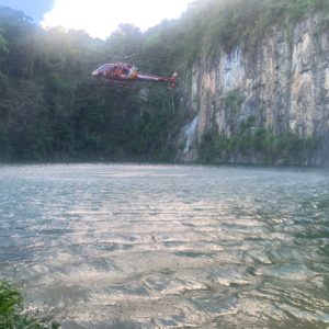 Lago da Pedreira, em São José. Foto: CBMSC