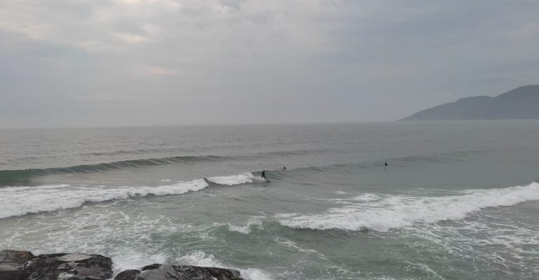Praia da Caldeira – 27/01/2022 – 06h40. Foto: Arquivo Pessoal