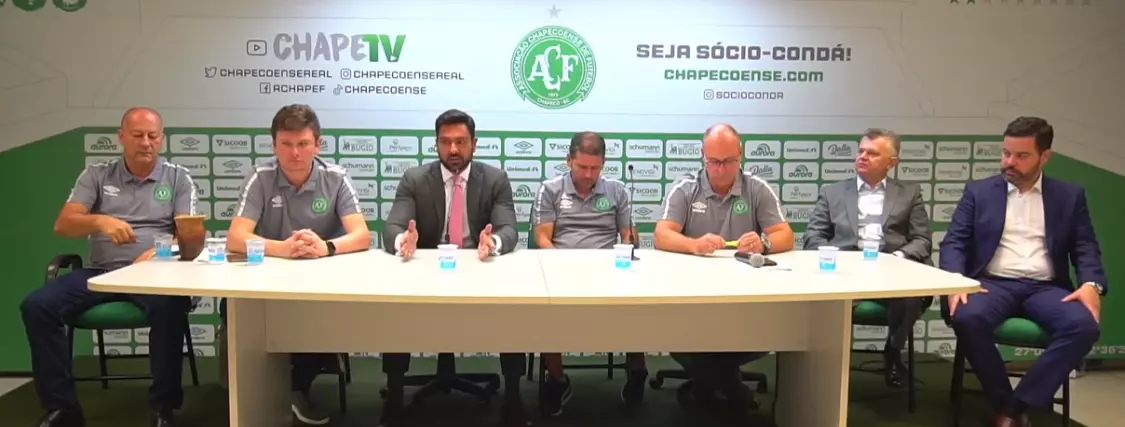 Foto reprodução | Coletiva de Imprensa Chapecoense 