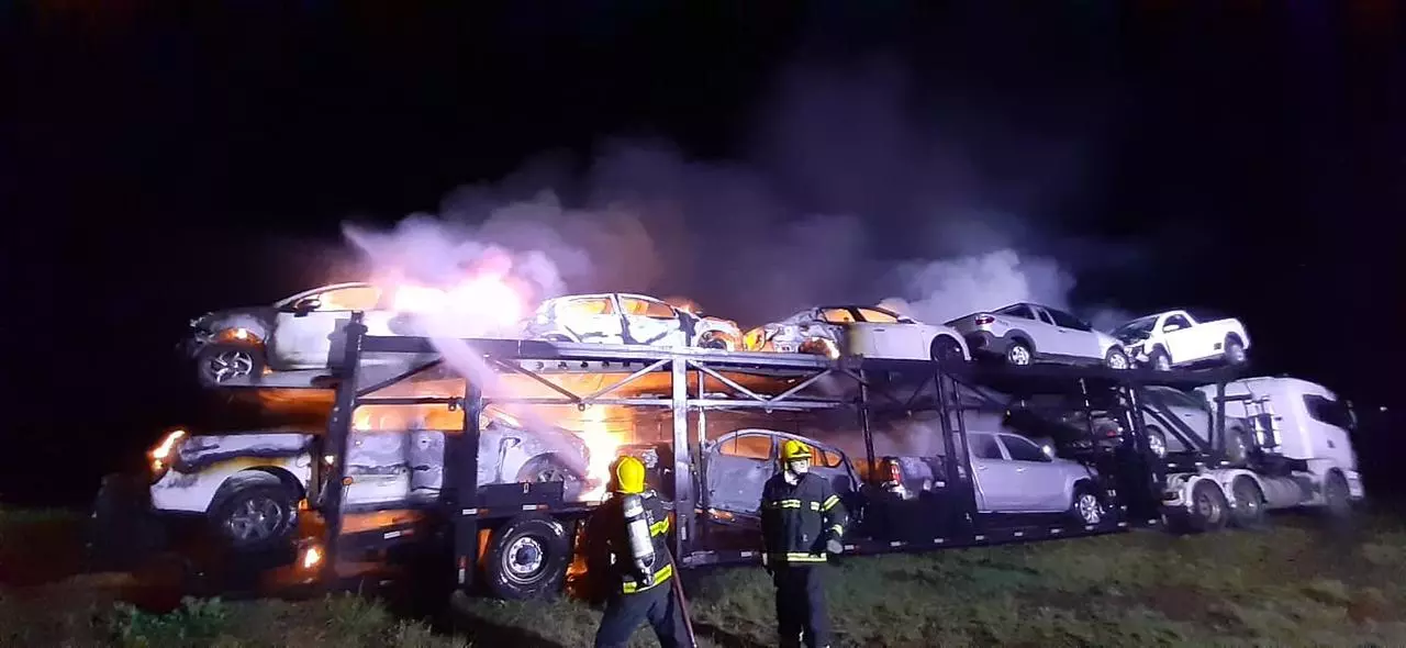 Foto: Corpo de Bombeiros/ Reprodução