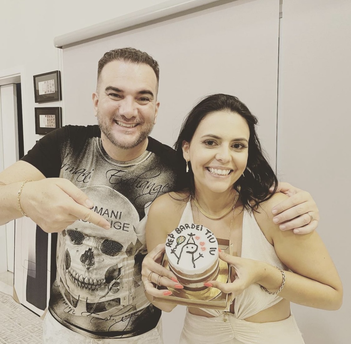 Quem recebeu do marido os parabéns essa semana foi simpática Camila Rubensam, esposa do Rafael Rubensam, CEO grupo Itagres. Foto Arquivo Pessoal