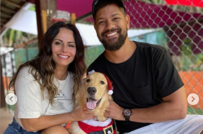 Viviane Araújo com o marido. Foto: Instagram, Reprodução 