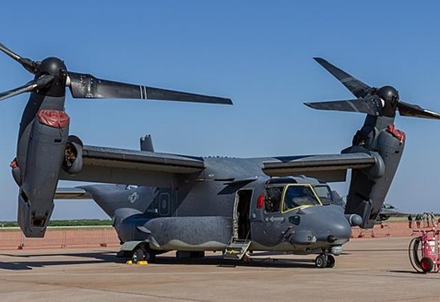 Aerovane modelo MV-22 Osprey | Foto: Wikipedia Commons/ Via SBT News

