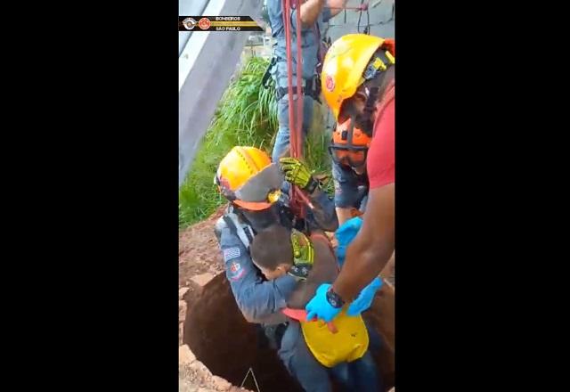 Corpo de Bombeiros enviou cinco equipes para atender a ocorrência após ser acionado | Foto: Reprodução/Twitter