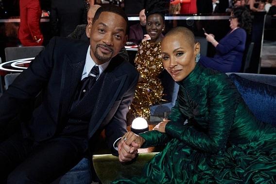 Will Smith e Jada Pinkett Smith durante a cerimônia do Oscar (Reprodução/Instagram)
