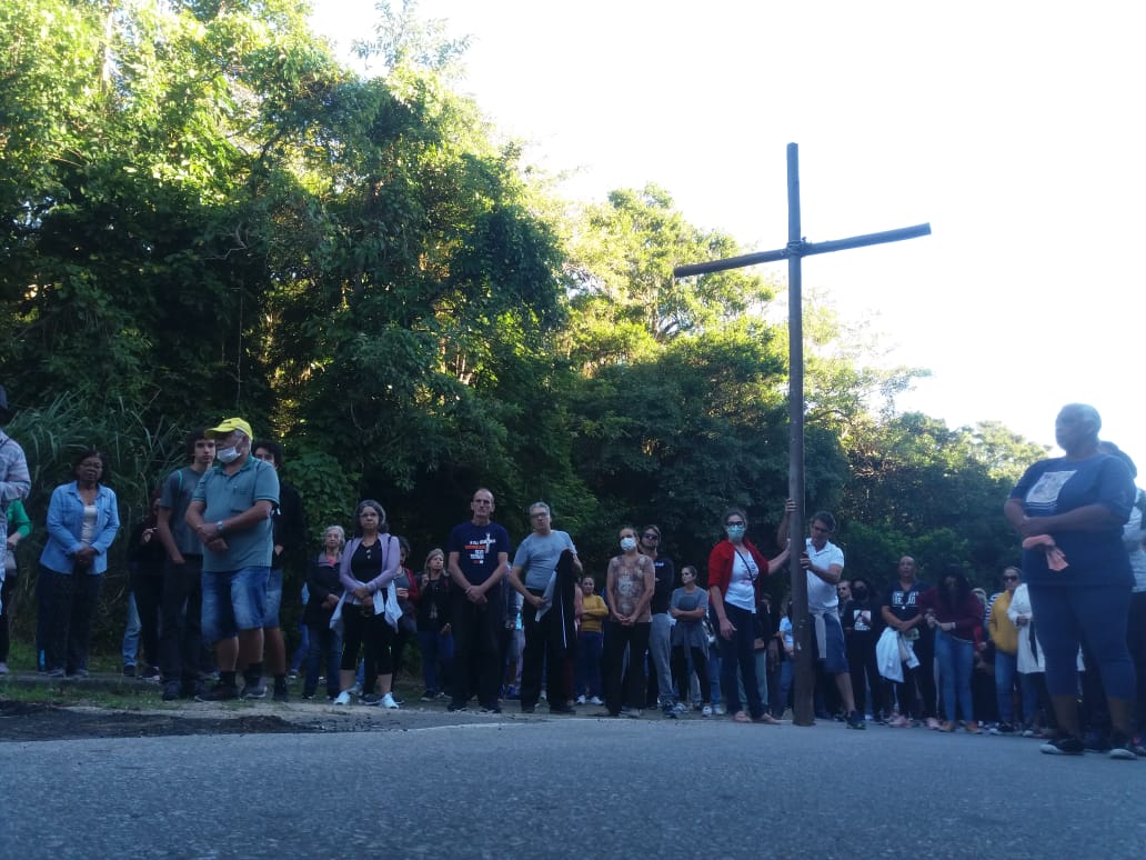 Procissão no Morro da Cruz. Foto: Nereu Filho | SCC SBT