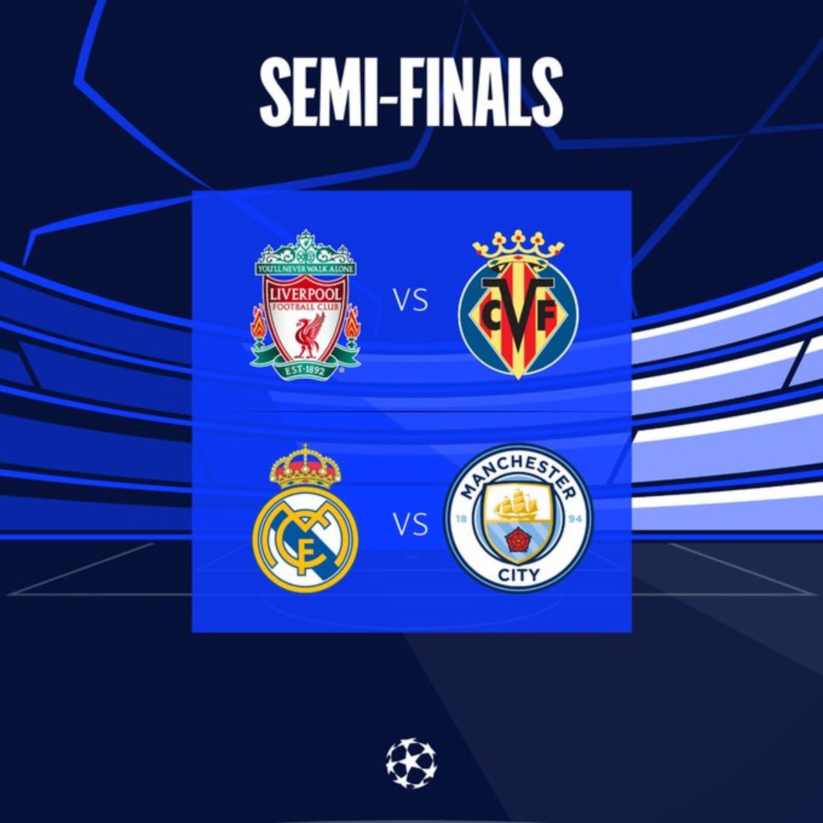 Semifinais da Champions League 2022/23: jogos, quando é, onde