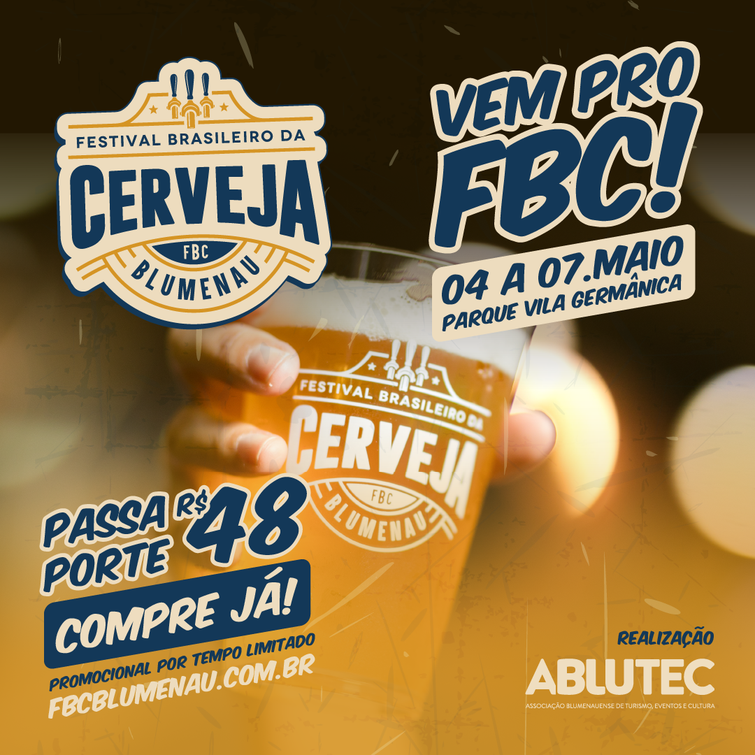 25 mil pessoas devem passar pelo Festival Brasileiro da Cerveja, em Blumenau