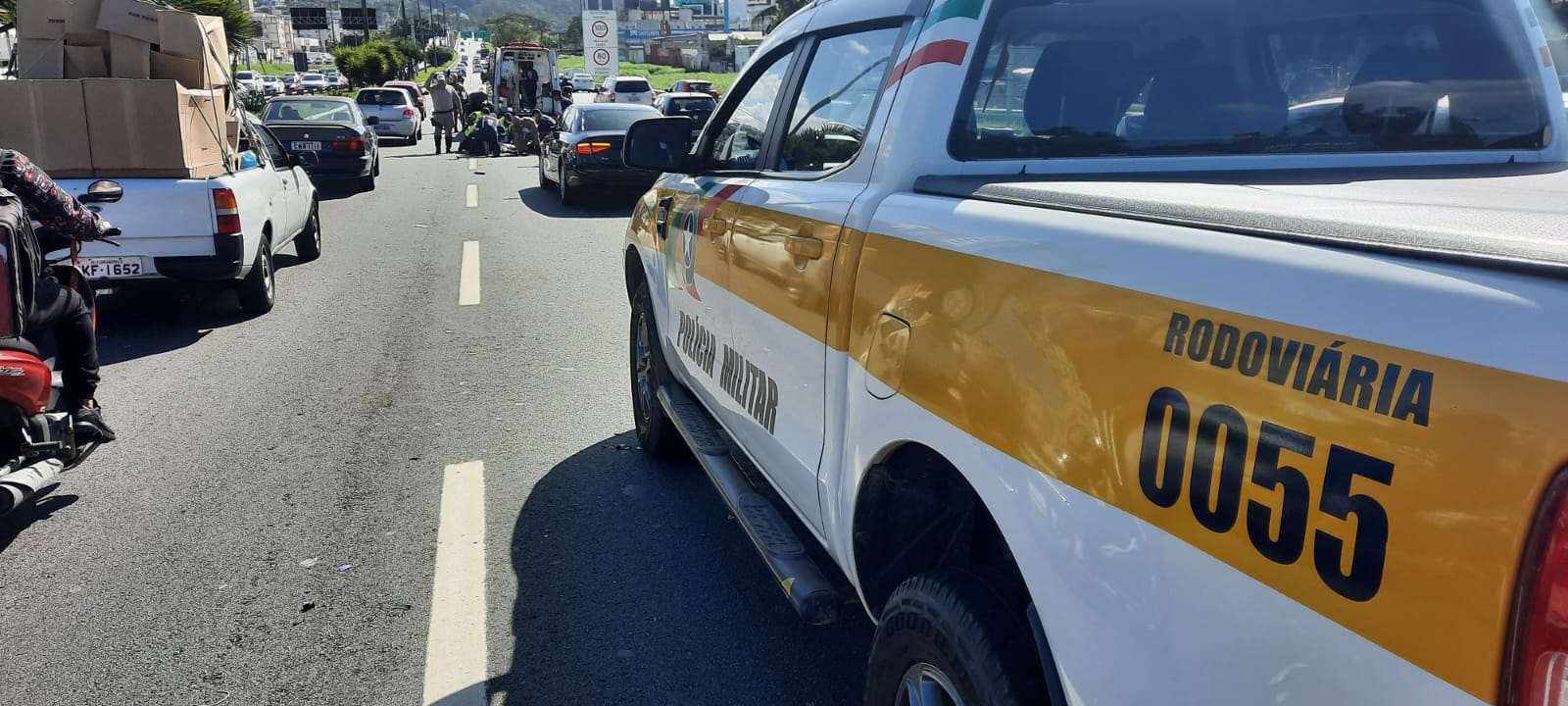 Morador de rua é atropelado na Via Expressa, na Grande Florianópolis