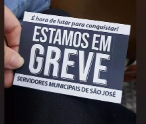 Servidores do município de São José entram em greve nesta terça-feira