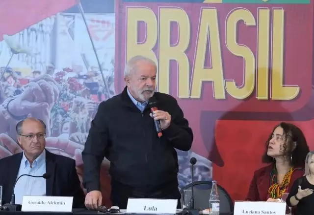 Lula participa de evento de lançamento das diretrizes do plano de governo de Lula e Alckmin para as eleições deste ano | Reprodução/Twitter PT