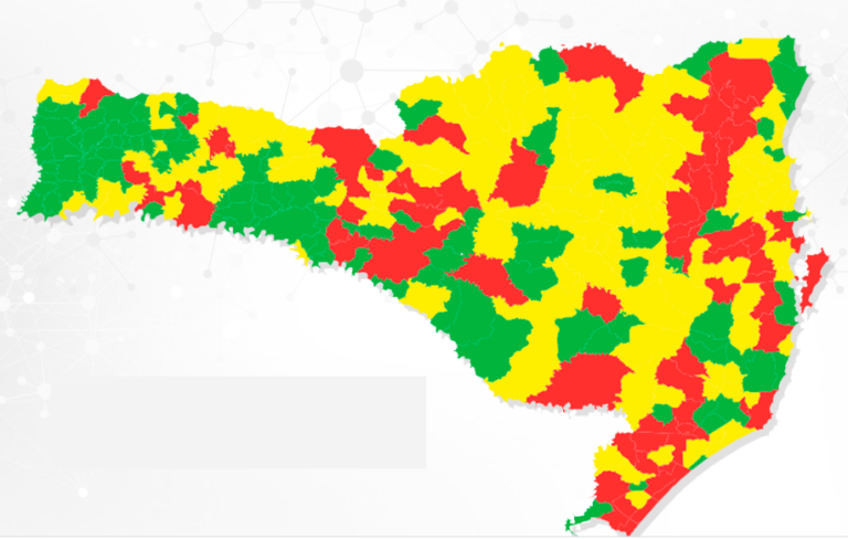 mapa matriz de risco covid-19 florianópolis