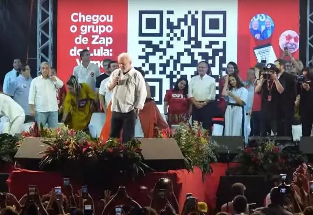 Explosões foram registradas em evento de Lula | Reprodução

