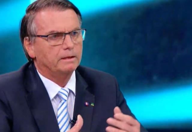 Presidente Jair Bolsonaro durante sabatina no SBT | Foto: Reprodução

